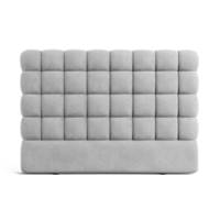 Rediame tête de lit 200cm en velours gris clair