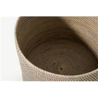 Hadid cache-pot naturel gris