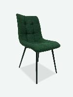Alba chaise en tissu vert foret