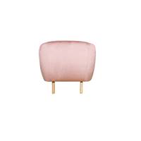 Lisa fauteuil en velours vieux rose