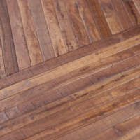 Maize table basse ronde en bois recyclé et métal Ø80cm