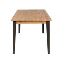 Manhattan table à manger rectangulaire chêne et métal L160