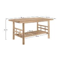 Taman table basse de jardin en bambou