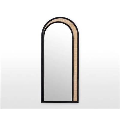 Coretta miroir naturel et noir 75x170