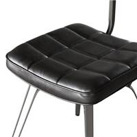 Mirage chaise en simili et métal