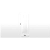 Wilson miroir mural noir 40x140