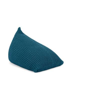 Andre pouf poire large bleu sarcelle