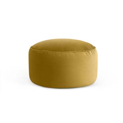Lux coussin de sol en velours or antique
