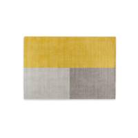 Elkan tapis laine jaune moutarde 160x230