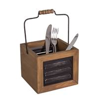 Porte couverts Industriel fer et bois