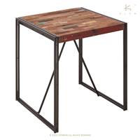 Nautical table haute bois de bateau recyclé L100cm