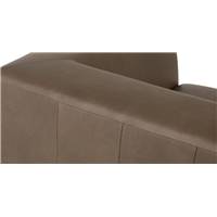 JUNO fauteuil cuir brun chataigne