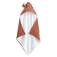 Stéphanie cape de bain coton terre de sienne 100x100