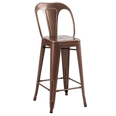 Lix chaise îlot central en métal cuivre H67