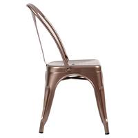 Lix chaise en métal cuivré