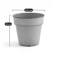 Anais cache pot metal ton de marron