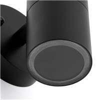 Aleria applique murale en aluminium noir extérieur