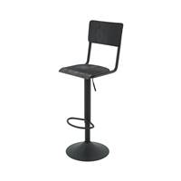 Glavo chaise de bar réglable en bois noir