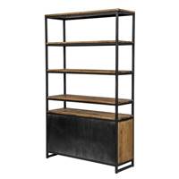 Zago bibliothèque en bois recyclé et métal