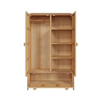 Dalia armoire 3 portes en bois massif et rotin