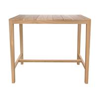 Malte table haute de jardin en bois de teck L120