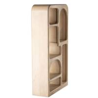 Uyuni bibliothèque organique en bois de manguier blanc