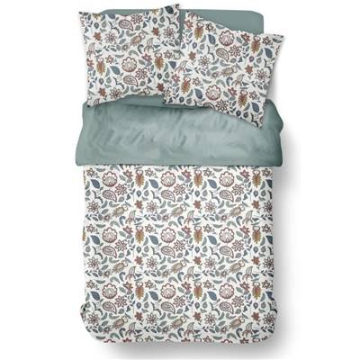 SSunshine parure de lit 220x240 multicolore coton imprimé dessin fleur 17.7
