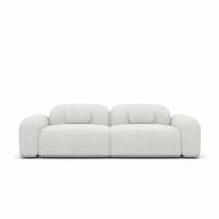 Buccana canapé 2 places en tissu bouclé blanc