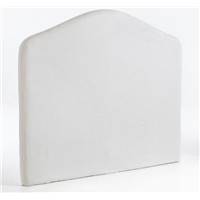 Housse de tête de lit arrondi crème lin 160