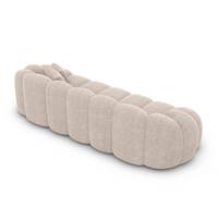 Dolban canapé 3 places en tissu texturé beige