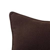 Antelina coussin en toile marron chocolat 45x45