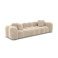 Cotton canapé 4 places en velours crème