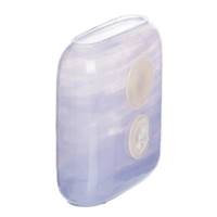 Bela vase rectangulaire en verre dégradé bleu-violet