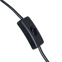 Doggy lampe de table en résine chien lévrier doré câble noir H36cm