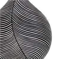 Axelle vase noir et blanc polyuresin M