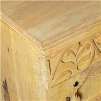 Toscane buffer en bois de manguier décoré 4 portes L180cm