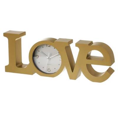 Time horloge LOVE doré