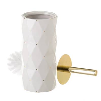 Pur grande brosse à toilette céramique blanc