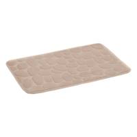 Mat tapis salle de bain pierre beige