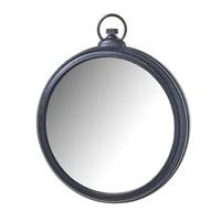 Clarla miroir rond noir type gousset