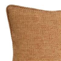 Linen coussin natura cannelle 45x45