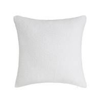 Sherpa coussin bouclé blanc 45x45