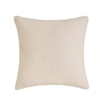 Sherpa coussin bouclé beige 45x45