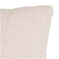 Sherpa coussin bouclé beige 45x45