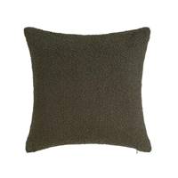 Sherpa coussin bouclé vert 45x45