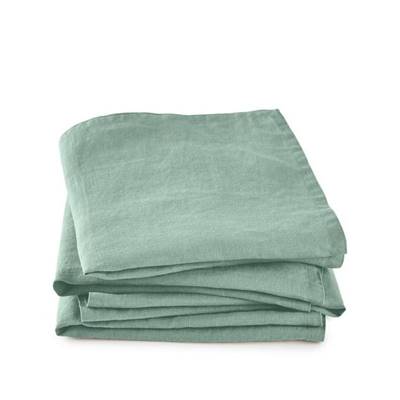 Victoire lot de 4 serviettes de table verte 45x45