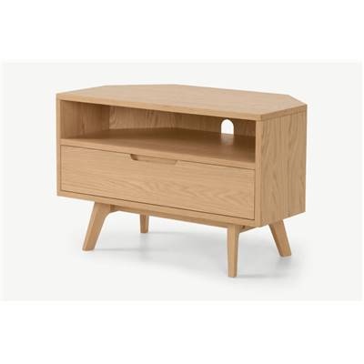 Jenson meuble TV d'angle couleur chêne