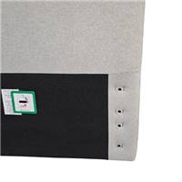 Besley tête de lit tissu gris clair tissé pour lit de 180
