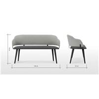 Neilson banc gris marne et noir