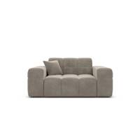 Lodce fauteuil 1 place en velours beige foncé